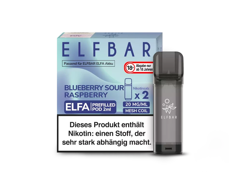ELFBAR ELFA Pod 2er Pack 20mg/ml - verschiedene Sorten Elfbar